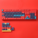 104+24 XDA Keycaps Set PBT Dye-subbed ANSI ISO Layout Mechanical Keyboards English /  Thai Language (Free Cloud Wild Crane)